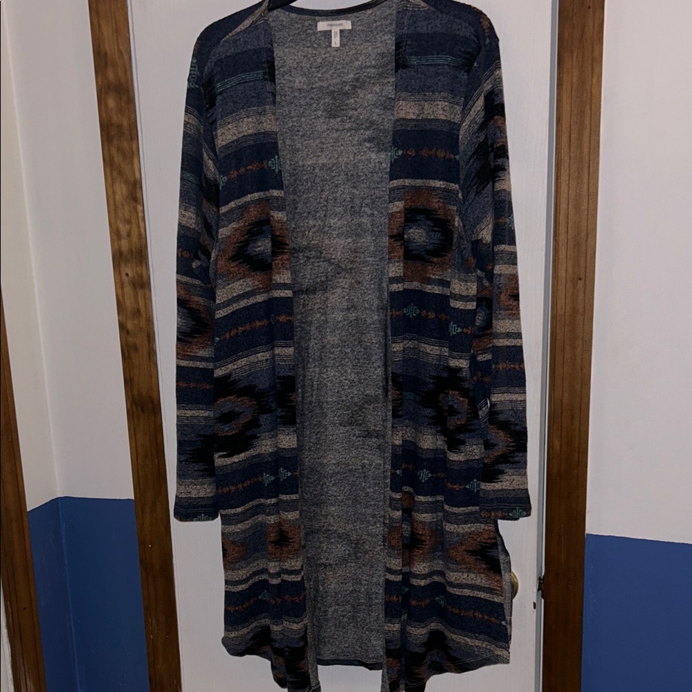Maurices Multicolor Aztec Cardigan